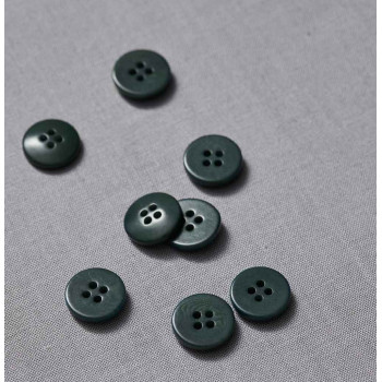 Knopf Steinnuss 15 mm deep green