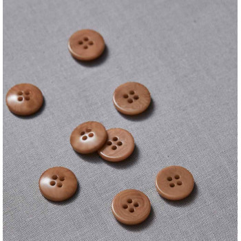 Knopf Steinnuss 15 mm mustard