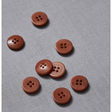 Knopf Steinnuss 15 mm pecan