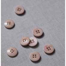 Knopf Steinnuss 15 mm warm sand