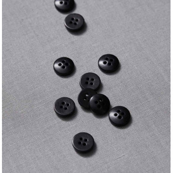 Knopf Steinnuss 11 mm black