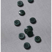 Knopf Steinnuss 11 mm deep green