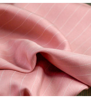 Reststück 117 cm Tencel-Twill Pin Stripe rouge