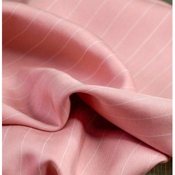 Tencel-Twill Pin Stripe rouge