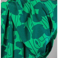 Viskose-Crepe Poppy Shade frog