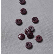 Knopf Steinnuss 11 mm maroon