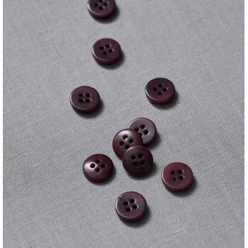 Knopf Steinnuss 11 mm maroon