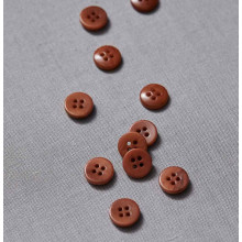 Knopf Steinnuss 11 mm rust