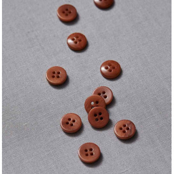 Knopf Steinnuss 11 mm rust