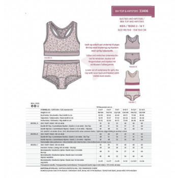 Minikrea Bra Top and Hipsters - Mädchenunterwäsche