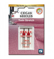 Organ Zwillingsnadel Stretch 75/2,5 - 2 Stück