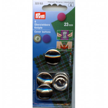 Überziehbare Knöpfe 23 mm