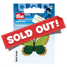 Applikation recycelt Schmetterling grün