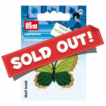 Applikation recycelt Schmetterling grün
