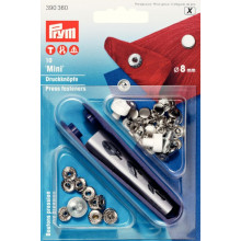 Druckknöpfe Mini 8 mm silber
