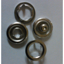 Druckknopf Jersey 10 mm Ring silber