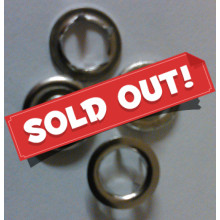 Druckknopf Jersey 10 mm Ring silber