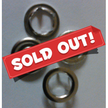 Druckknopf Jersey 10 mm Ring silber