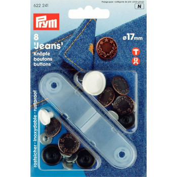 Jeansknöpfe Lorbeerkranz 14 mm