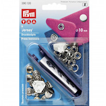 Druckknöpfe Jersey 10 mm Kappe silber
