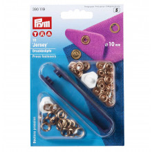 Druckknöpfe Jersey 10 mm Ring kupfer