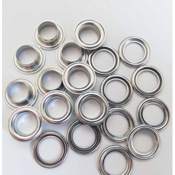 Ösen 11 mm silber - Nachfüllpack 10 Stück