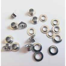 Ösen 4 mm silber - Nachfüllpack 10 Stück