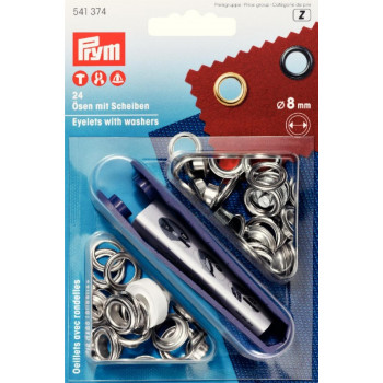 Ösen 8 mm silber