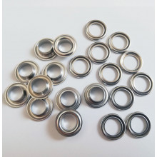 Ösen 8 mm silber - Nachfüllpack 10 Stück