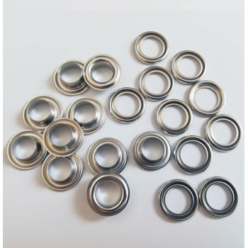 Ösen 8 mm silber - Nachfüllpack 10 Stück