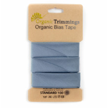 Schrägband 5 m dusty blue