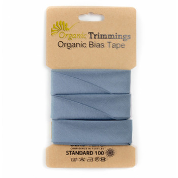 Schrägband 5 m dusty blue
