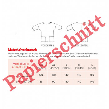 Schnittmuster Frau Aiko
