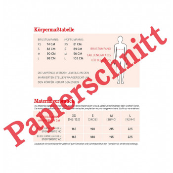 Schnittmuster Frau Vilma