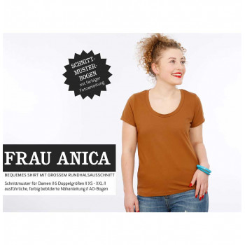 Schnittmuster Shirt Frau Anica