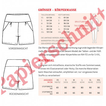 Schnittmuster Frau Gesa