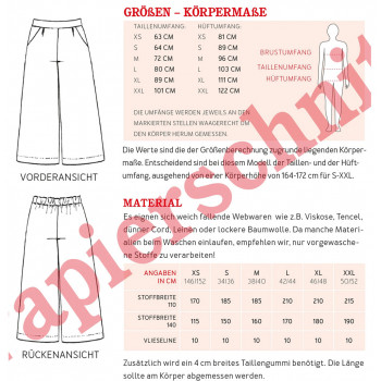 Schnittmuster Frau Hedda