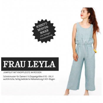 Schnittmuster Jumpsuit Frau Leyla