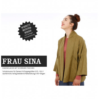 Schnittmuster Kimonojacke Frau Sina