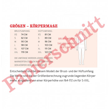 Schnittmuster Schlafkombi Frau Trixi