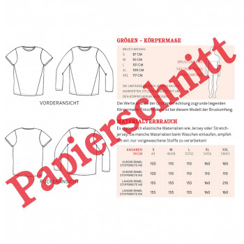 Schnittmuster Shirt Herr Bela