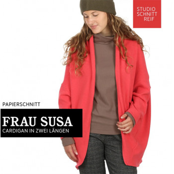 Schnittmuster Cardigan Frau Susa