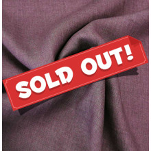 Reststück 40 cm Feines Leinen aubergine