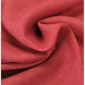 Reststück 60 cm Feines Leinen scarlet