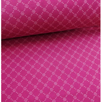 Schwerer Jacquard Raute magenta