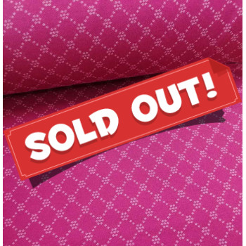 Reststück 63 cm Schwerer Jacquard Raute magenta