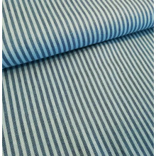 Leinen Streifen blau