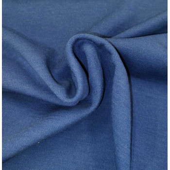 Reststück 35 cm Wolljersey indigo