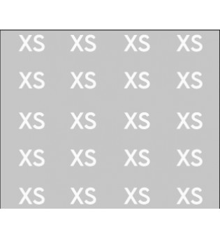 Bügeletiketten Größe XS weiß