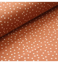 Reststück 44 cm Jersey Dotties karamell